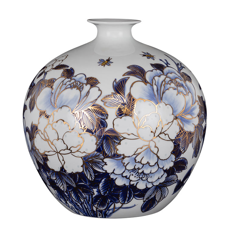Flower Blossom Complete Master Handcrafted Porcelain Vase - Morrow Land