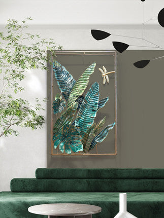 Handmade Iron Art 3D Banana Leaves Wall Decoration - Morrow Land