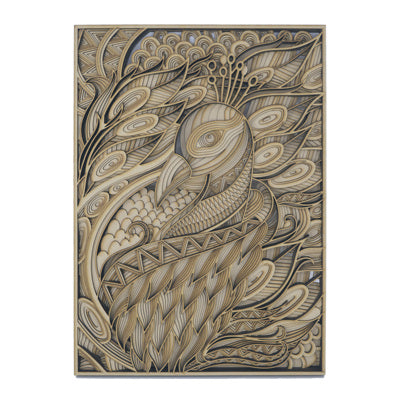 Peacock Multi-layer Wood Carving Decoration - Morrow Land