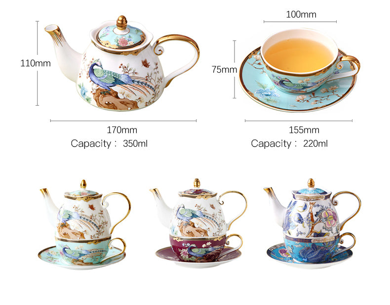 Chinese light luxury ceramic tea set - Morrow Land