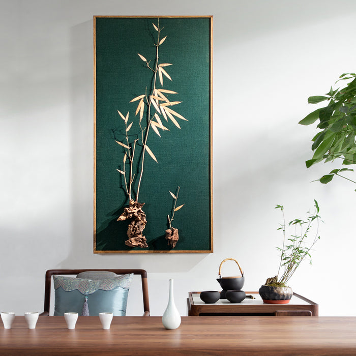 Handmade Dried Bamboo Wall Art Decor - Morrow Land