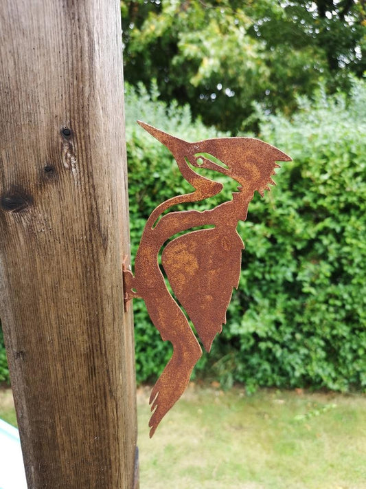 Rusty Metal Bird Silhouettes Garden Fence Decor - Morrow Land