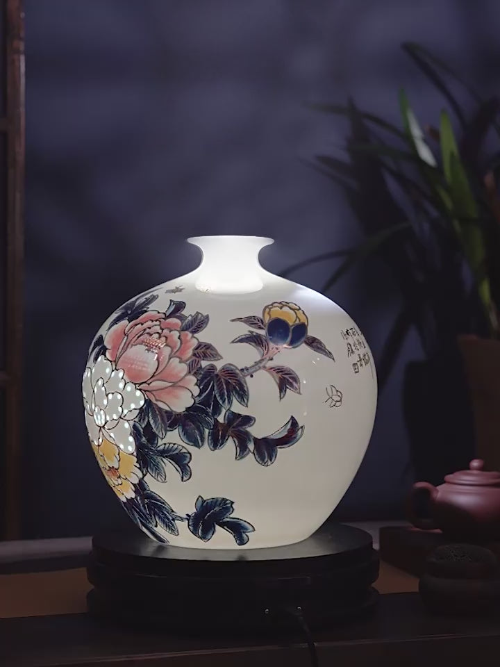Flower Blossom Complete Master Handcrafted Porcelain Vase