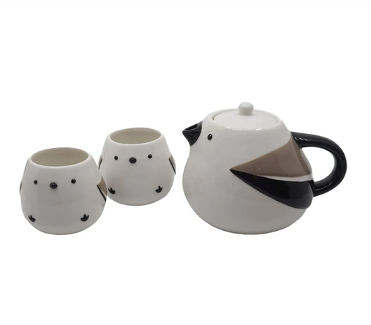 Cute Bird Teapot And Cuts Set - Morrow Land