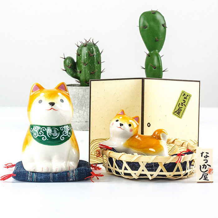 Ceramic Shiba Inu and Alaskan Dog Decor - Morrow Land