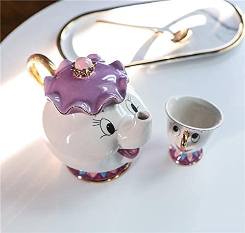 Beauty And The Beast Teapot Mug Mrs Potts Chip Tea Pot Cup One Set - Morrow Land