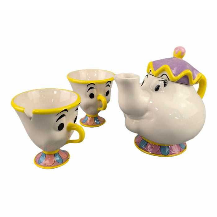 Beauty And The Beast Teapot Mug Mrs Potts Chip Tea Pot Cup One Set - Morrow Land