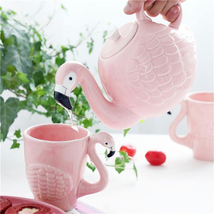 Pink Flamingo Teapot Set - Morrow Land