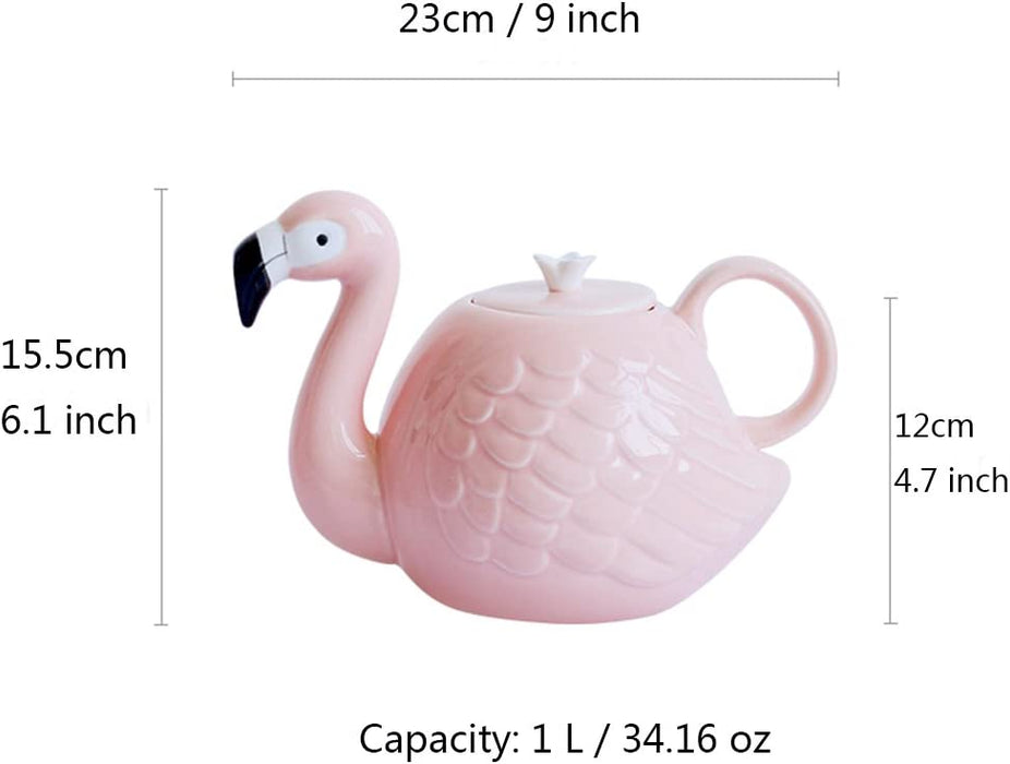 Pink Flamingo Teapot Set - Morrow Land