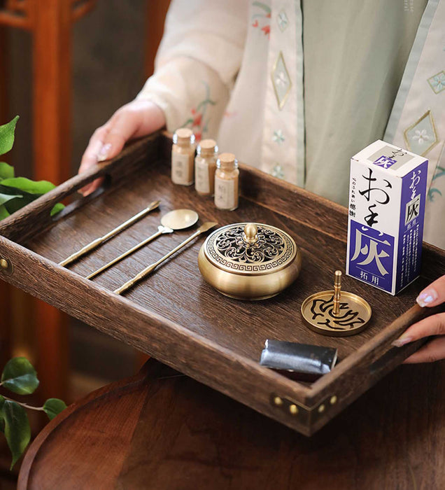 Brass Incense Burner Set, Meditation Easing Stress Set - Morrow Land