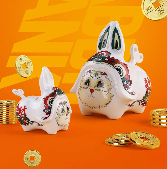 Lunar New Year Cute Bunny Coin Bank - Morrow Land